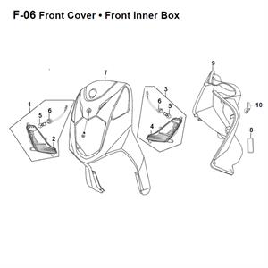 F06 - Front Panel for 50cc - 200i Lance PCH