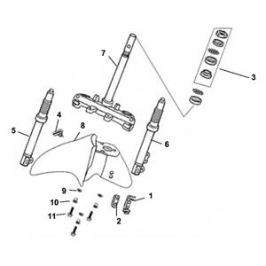 F09 - Steering Stem for 50cc Lance Soho