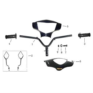 F01 - Handlebar for 50cc - 150cc Scootstar Racestar