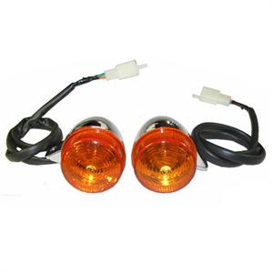 Turn Signal Assembly, Front for 50cc - 150cc Lance Vintage, BMS Heritage