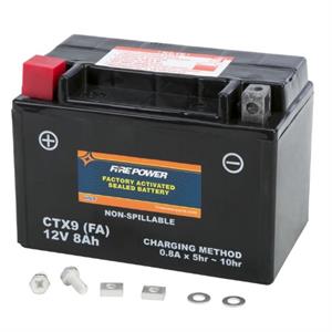 Battery, CTX9-BS for Scooters, Motorcycles, ATVs