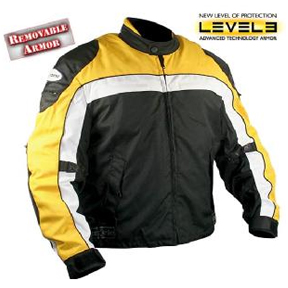 Jacket, Men's Waterproof Tri-Tex Fabric Motorcycle Jacket with Level-3 Advanced Armor